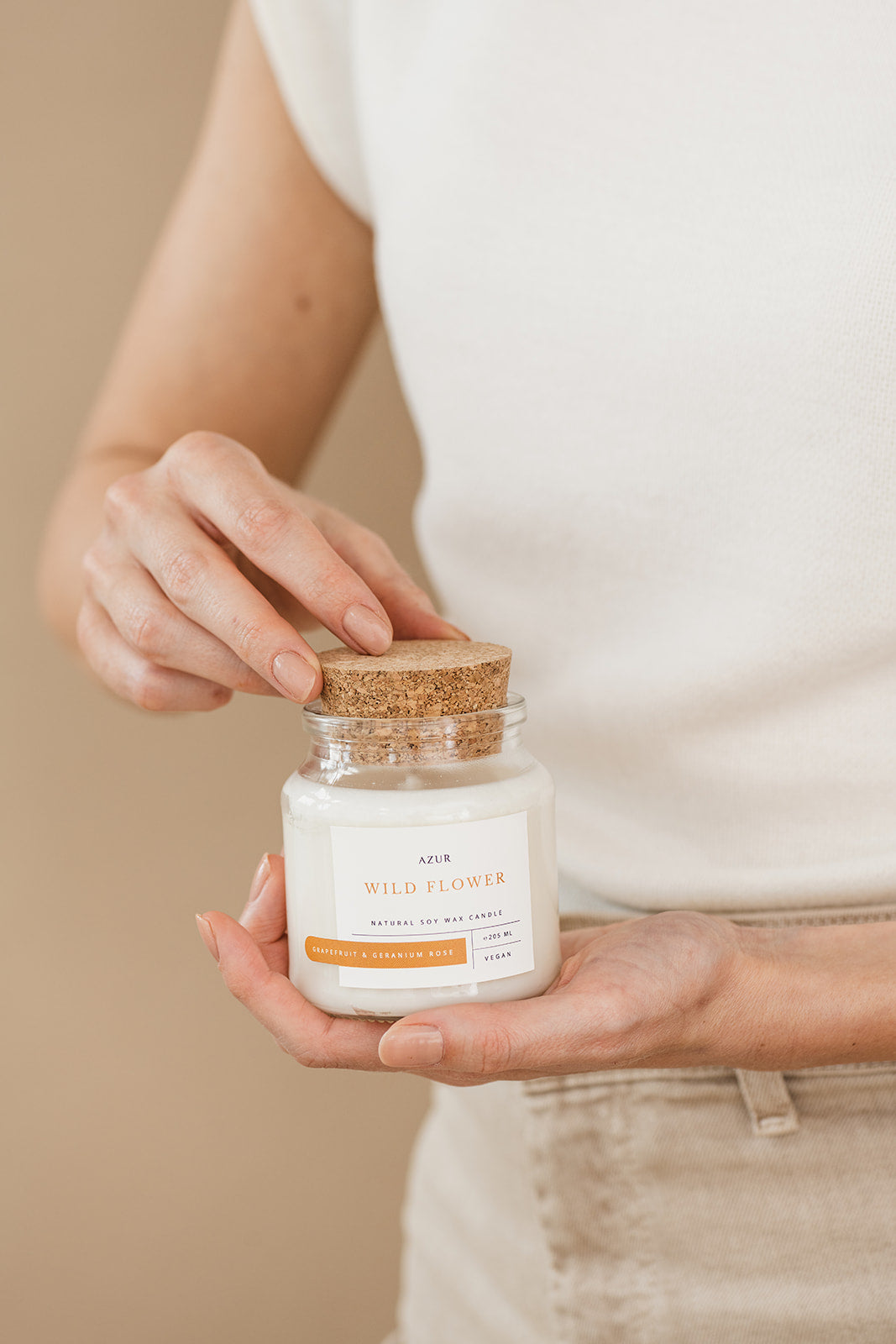 35% korting op Azur natuurlijke geurkaars Wild Flower