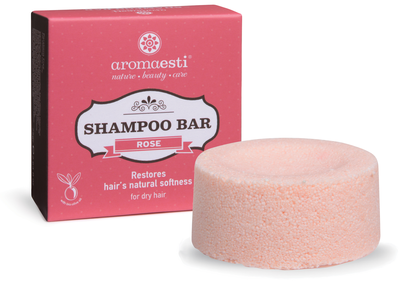 Aromaesti shampoo bar rose voor droog haar by SOFTnaturals