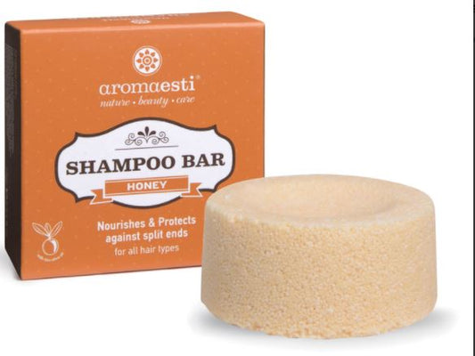 Aromaesti shampoobar Honey bij gespleten haarpunten