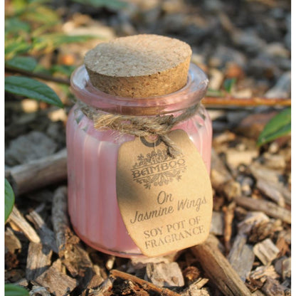 Soy candle in glass jar